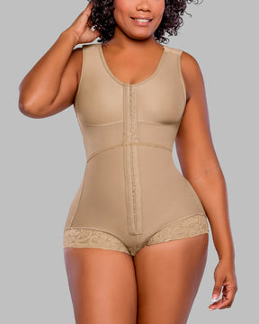 Butt Lifting Shapewear Bodysuit Hook and Eye Tummy Control Slimming Body Shaper