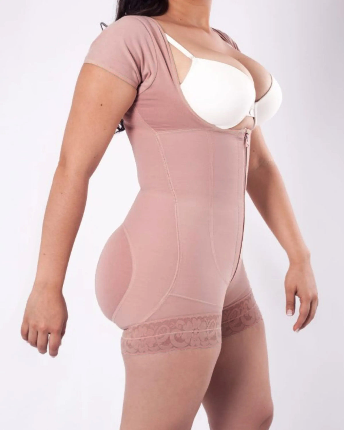 Short Sleeve Tummy Control Fajas Sculpting Shapewear