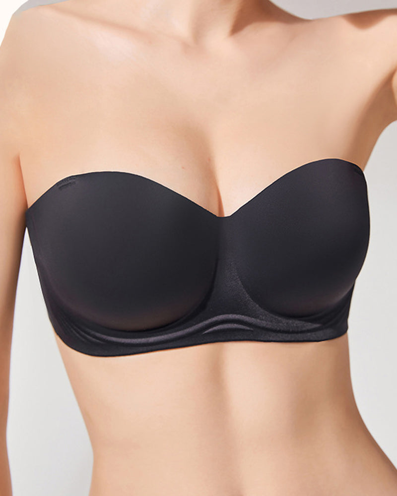 Women's Invisible Strapless Non-slip Bra Large size Seamless Tube Top Push up bra