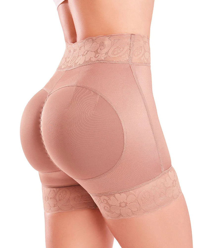 Shaping Shorts with Lace Butt Lifters for Women