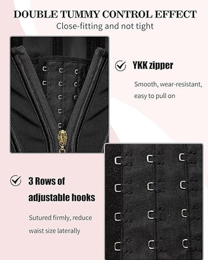 Waist Trainer for Women Body Shaper Corset Vest Tank Top with Steel Bones