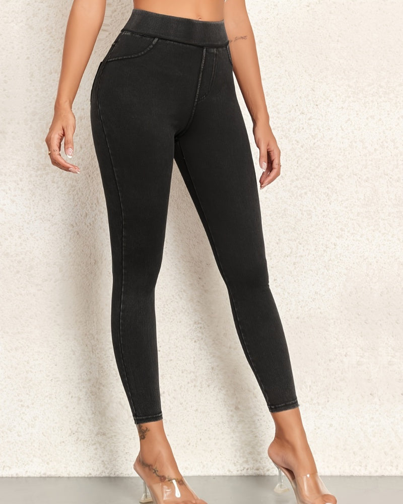 High Waist Slimming Hip Lift Peach Elastic Outerwear Yoga Casual Pants