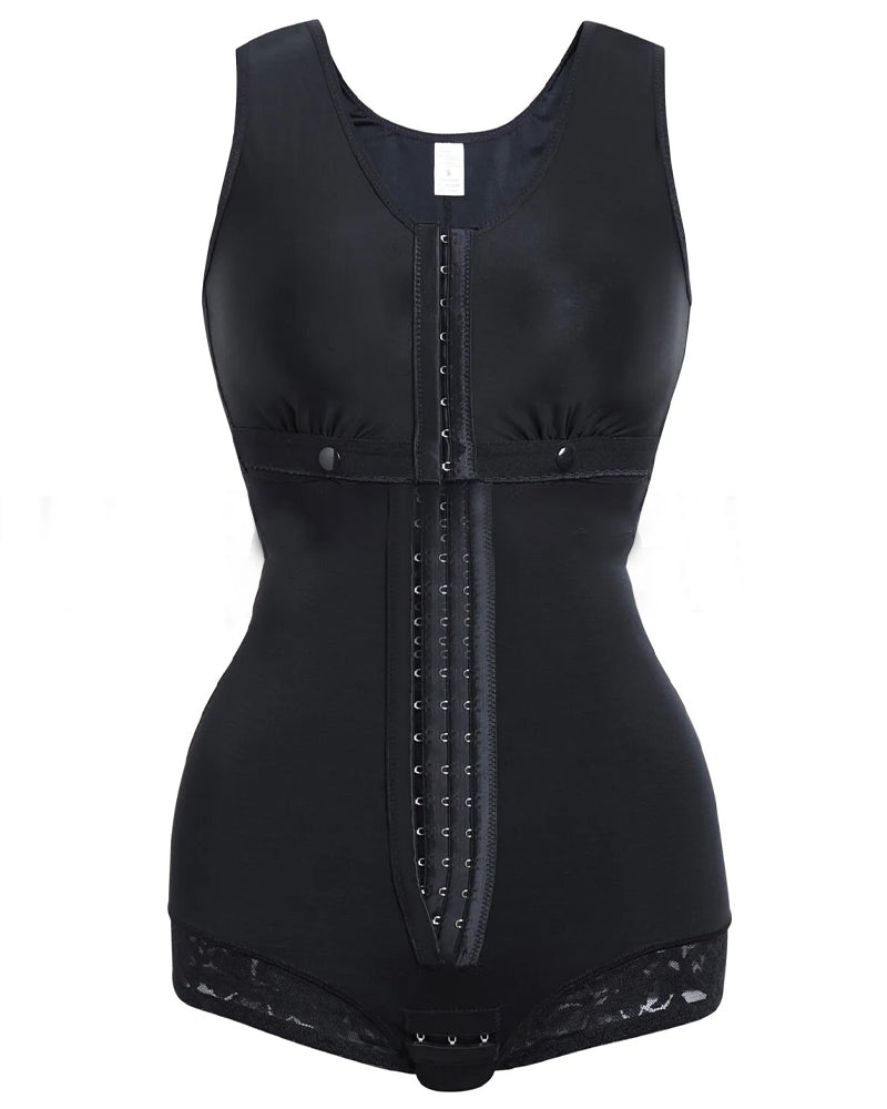 High Compression Full Bust Bodysuits Shapewear with Hook and Eye