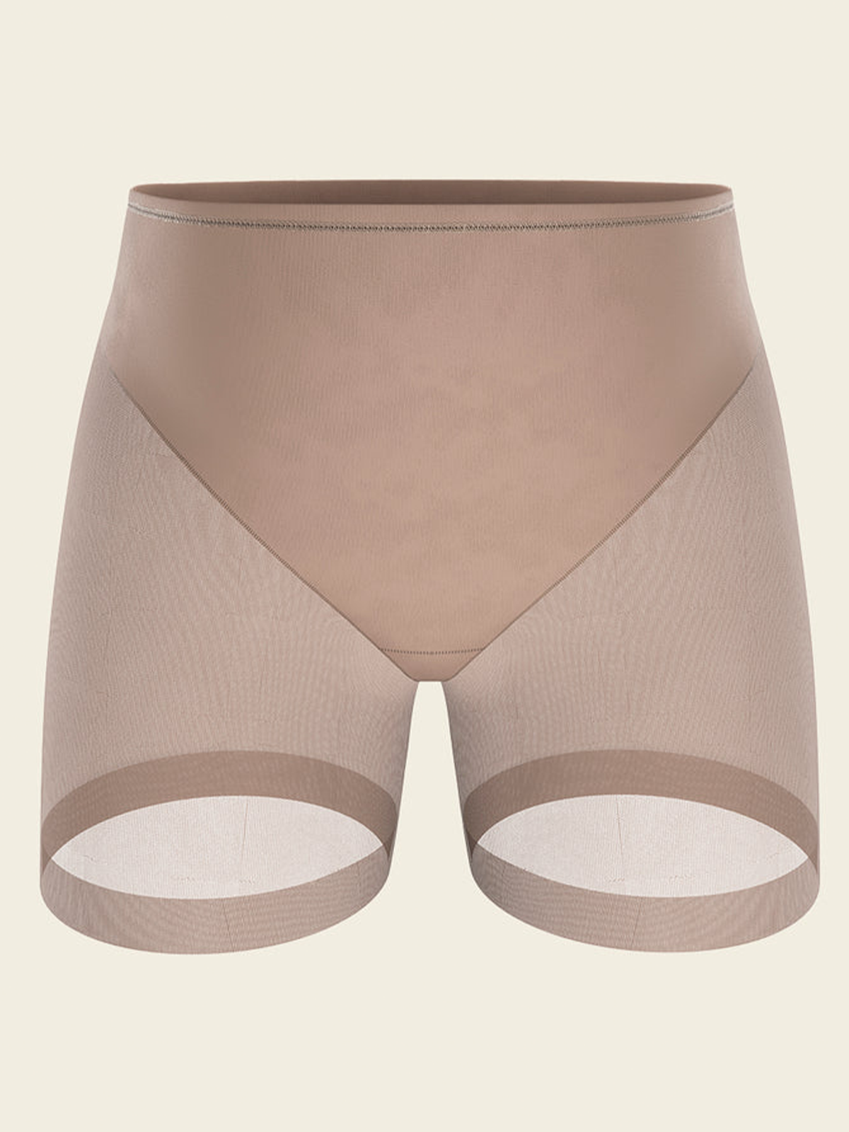 Seamless Undetectable Sheer Shaper Shorts Thong Anti-Chafing Mesh Shapewear Shorts