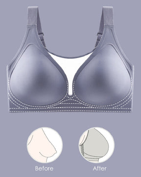 Seamless Full Coverage Mesh Anti-Sagging Bra Daily Comfort Wireless Shaper Bra