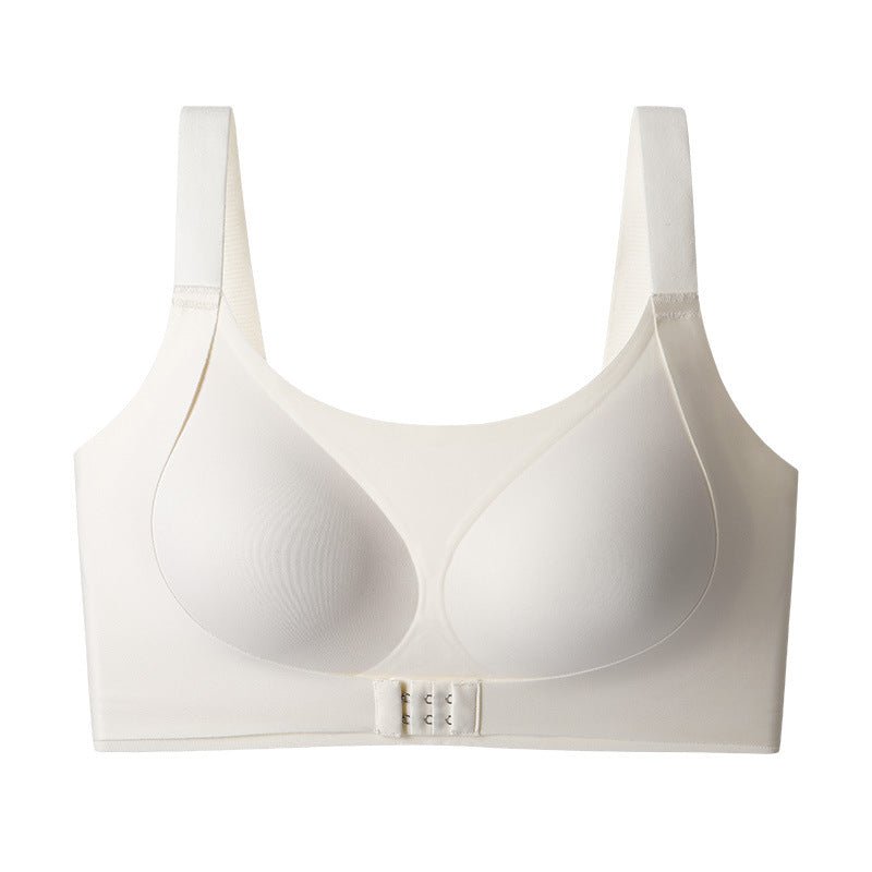 Seamless Wide straps Wireless Tube Top Front Closure Minimizer Bras