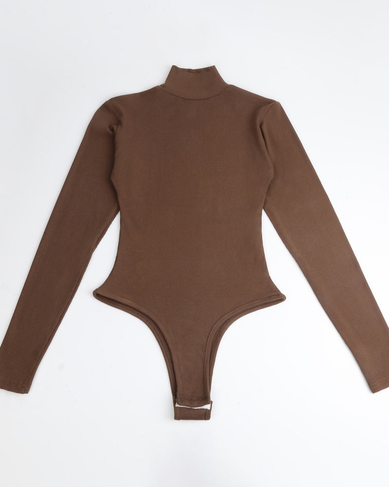 Autumn and Winter High Collar knitting Bottoming Shirt Long Sleeve Bodysuit