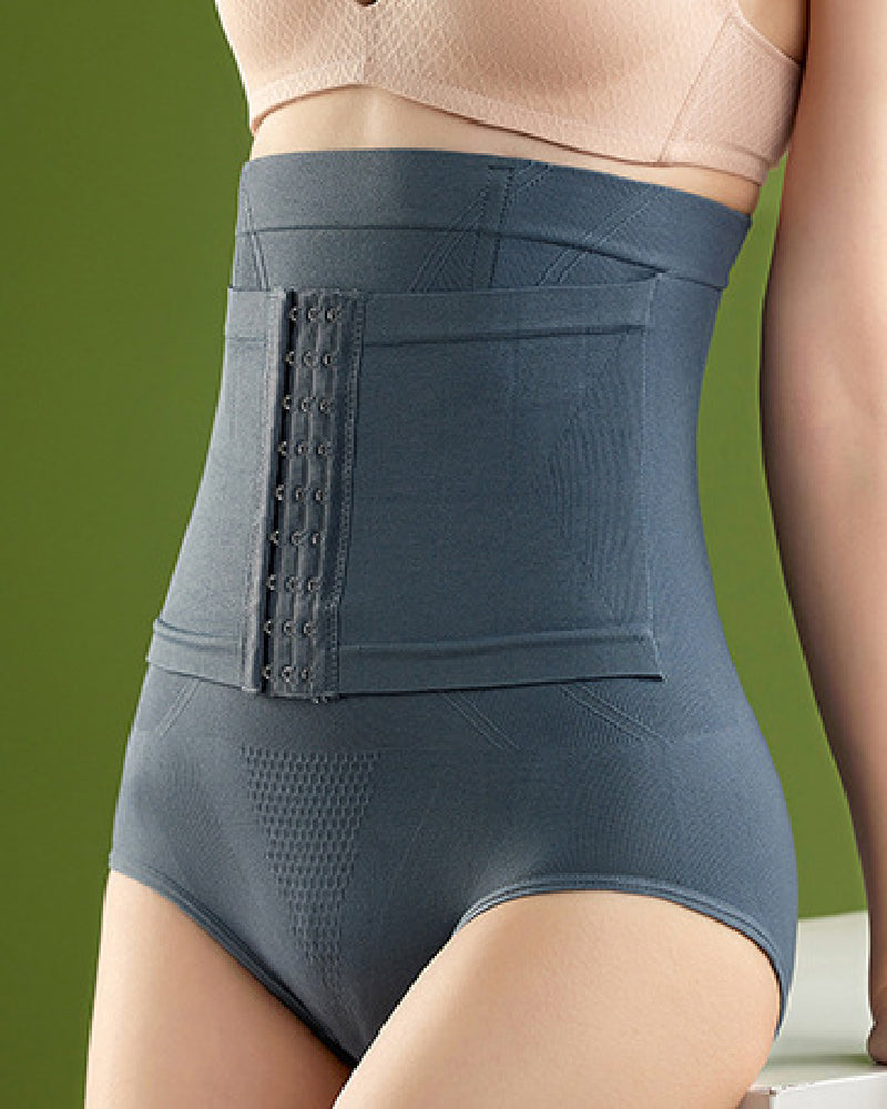 9-Breasted Hooks High Waist Tummy Control Butt Lift Shapewear Panties