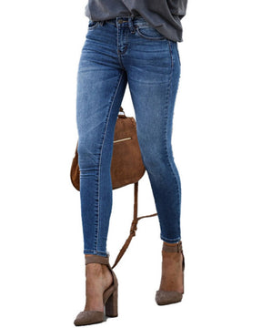 Sexy Jeans for Women High Waist Washed Skinny Jeans