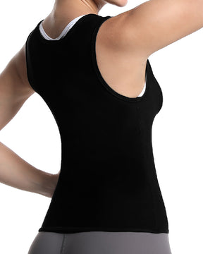 Sauna Sweat Weight Loss Waist Trainer Vest Workout Tank Top Body Shaper