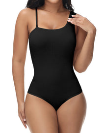 Women's Tummy Control Stretch Thong Bodysuit Sculpting Slimming Shapewear