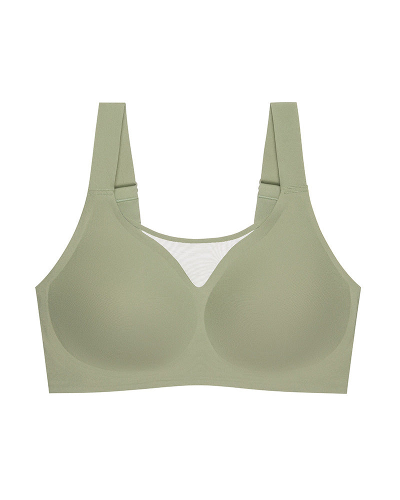 Women's Smooth Minimizer Bra Thin Wireless Soft Support Bralette