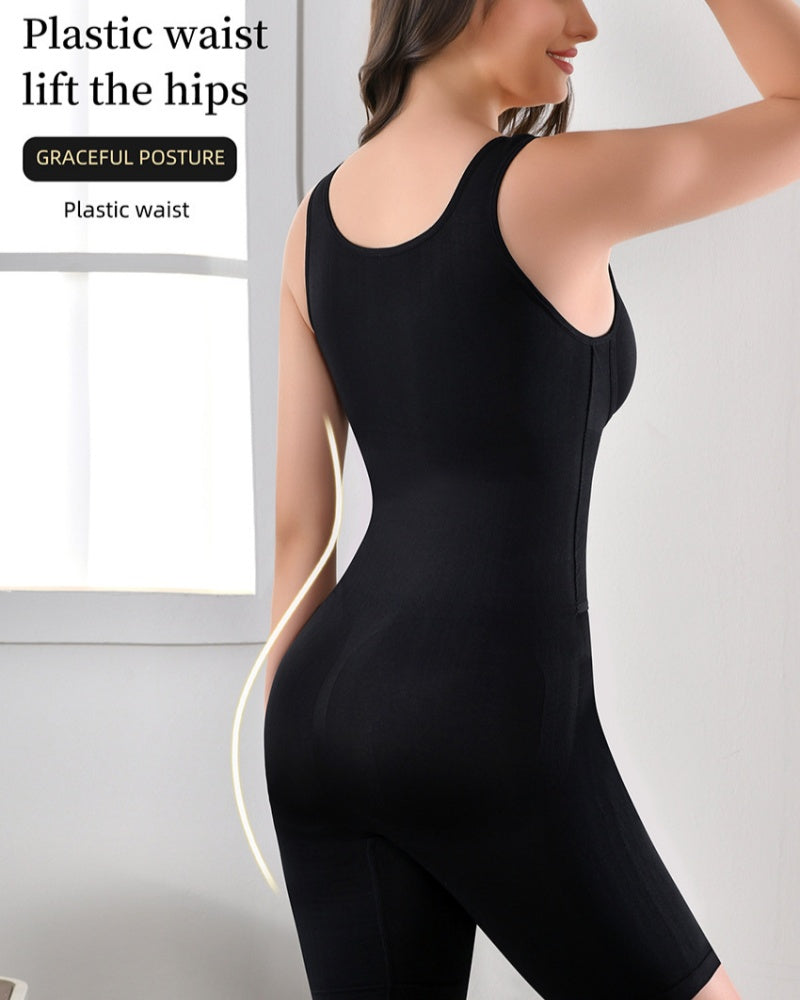 2 in 1 Seamless Double Tummy Control Mid Length Bodysuit