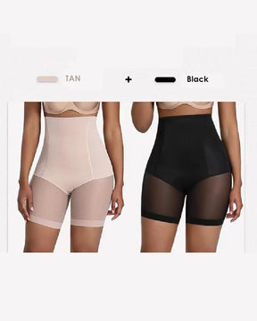 Seamless Mesh Breathable Shapewear Shorts Tummy Control Hip-Lift Corset Shaping Pants