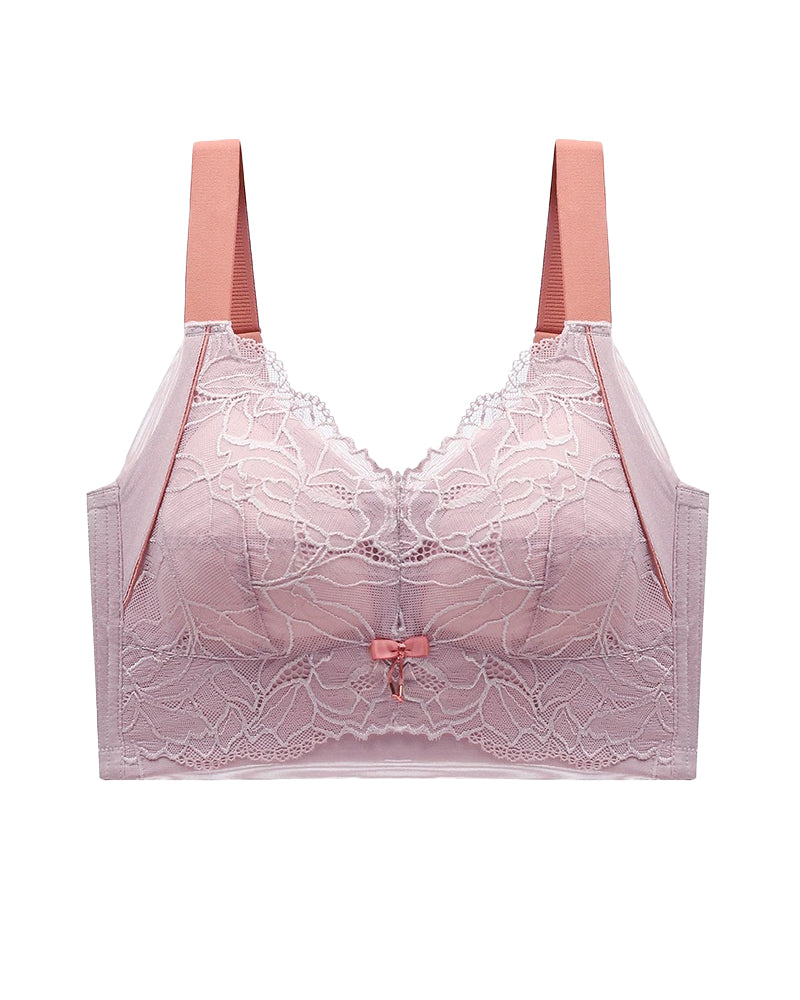 Sexy Lace Ultra Thin Breathable Push up Bra with 7 Breasted