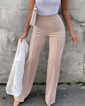 Slim High Waist Fashion Flared Pants