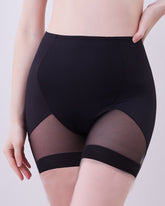 Mid-rise Shaping Shorts with Mesh fabric Hip-lifting and Slim fit Antibacterial Inseam