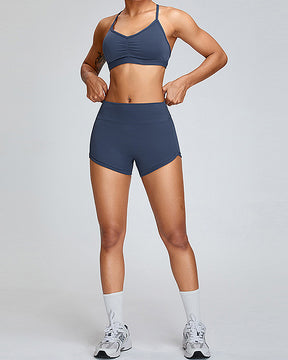 Seamless Hip-lifting Sports Yoga Shorts