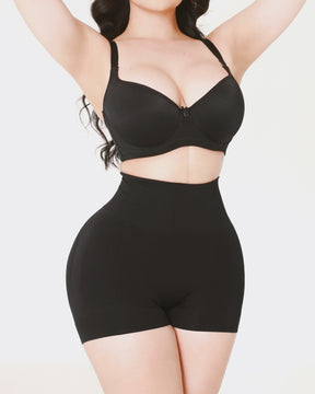 Women's Seamless Butt Lift Sculpting Body Shorts Smooth Anti-Roll Shapewear Shorts