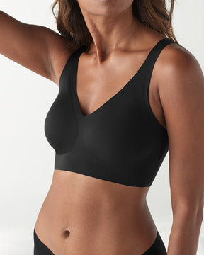 Seamless Comfort V Neck Pullover Sleep Bra With Removable Pads