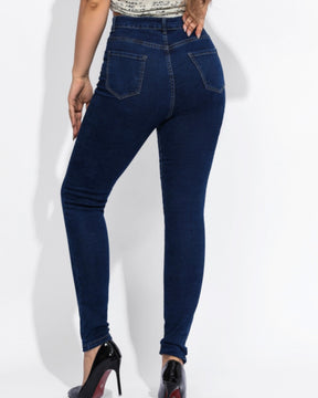 High Waist Slim Fit Skinny Jeans for Women with Elasticity