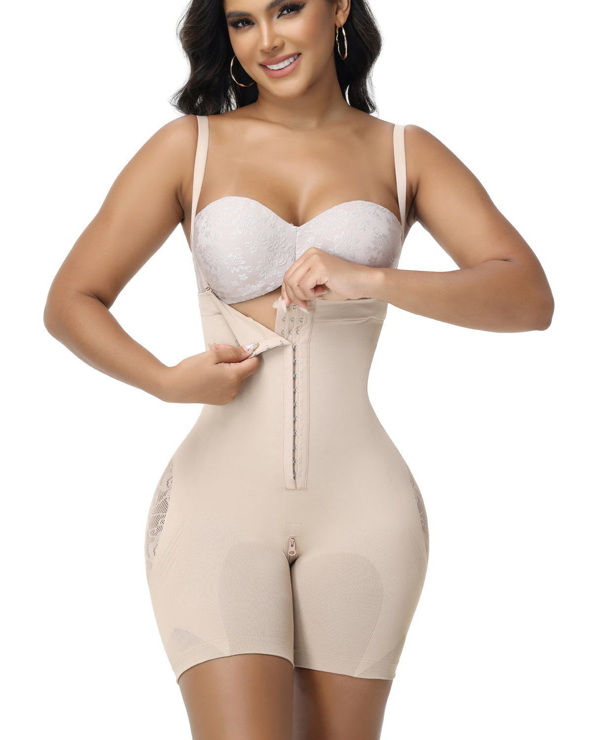 Shapshe® Women's Butt Flower Cut out Hip Lifting Fajas Colombianas Firm Control Shapewear