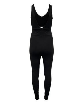 Women's One Piece V-Back Sleeveless Jumpsuits Stretch Hollowed Out Fitness Bodysuit