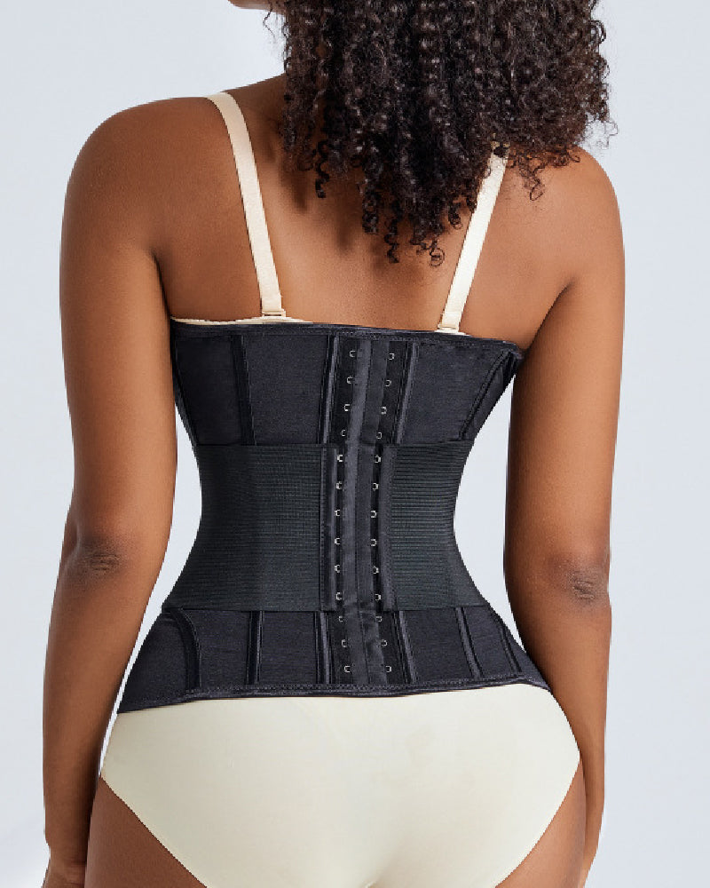 Women's Waist Trainer Tummy Control Mesh Breathable Sports Corset With Removable Belt