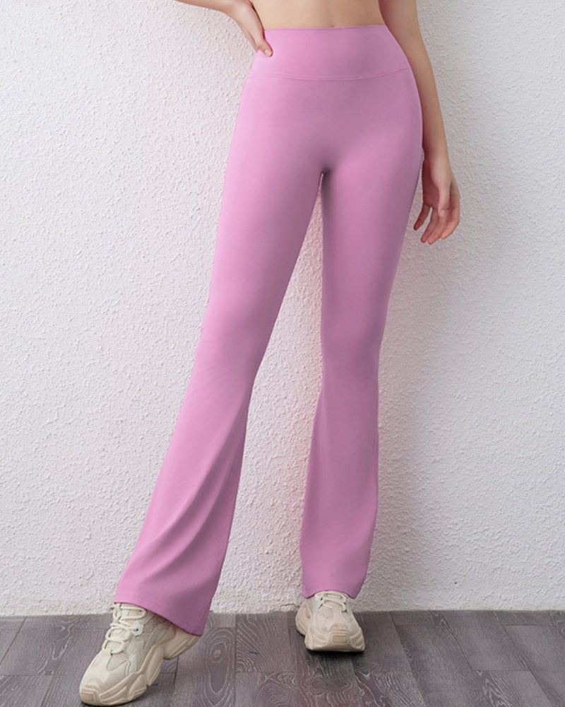 Peach Hip leggings High Waist Hip Lift Yoga Flared Pants