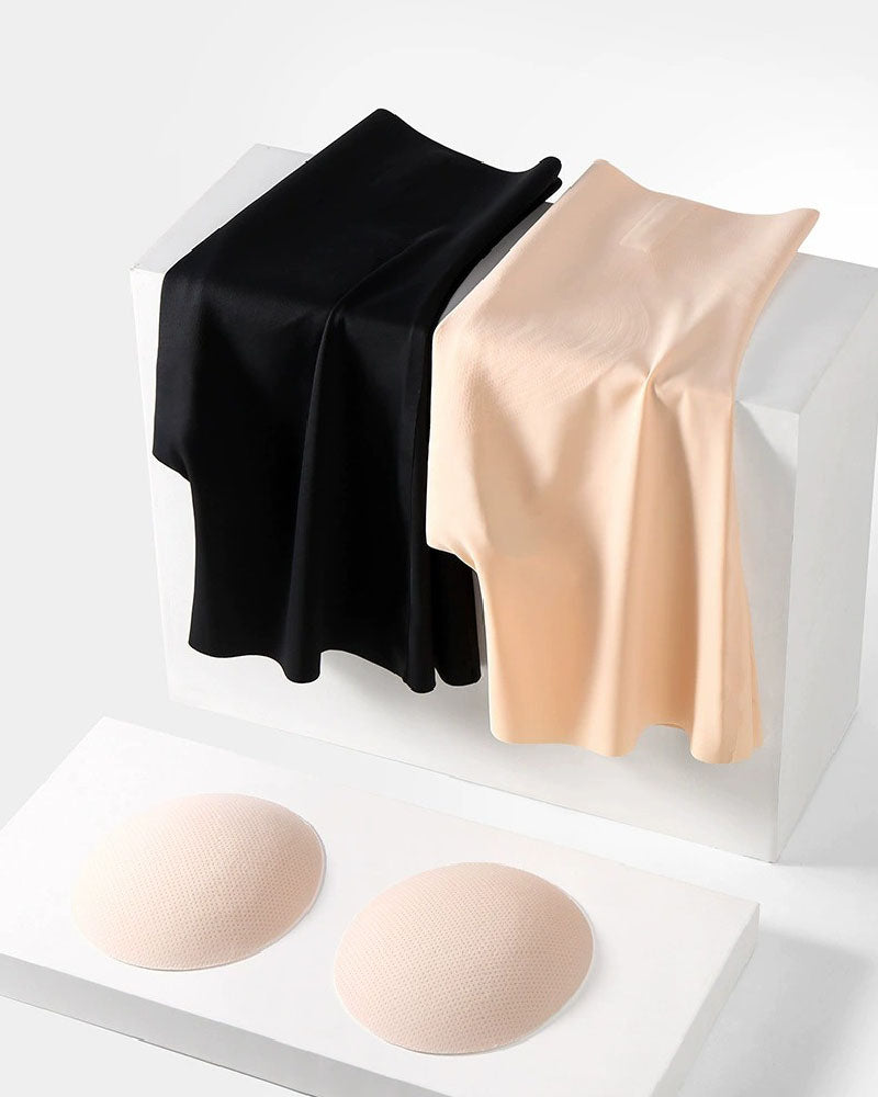 Ice Silk Invisible Shaping Panties Removable Push Up Butt Pads Shapewear Shorts