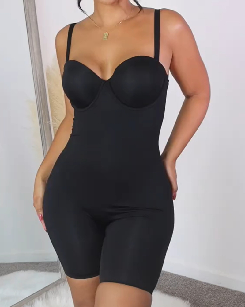 Seamless Tight-fitting Butt Lifting Thigh Slimmer One-piece Bodysuits