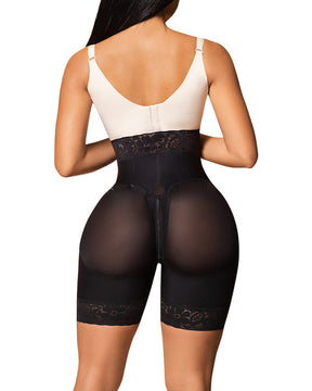 Women's High Waist Faja Butt Lifting Lace Body Shaping Shorts