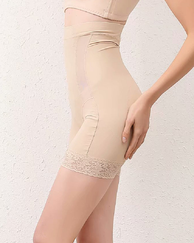 Pantalones cortos moldeadores cómodos con control de barriga y cintura alta sin costuras, pantalones cortos moldeadores más delgados para muslos