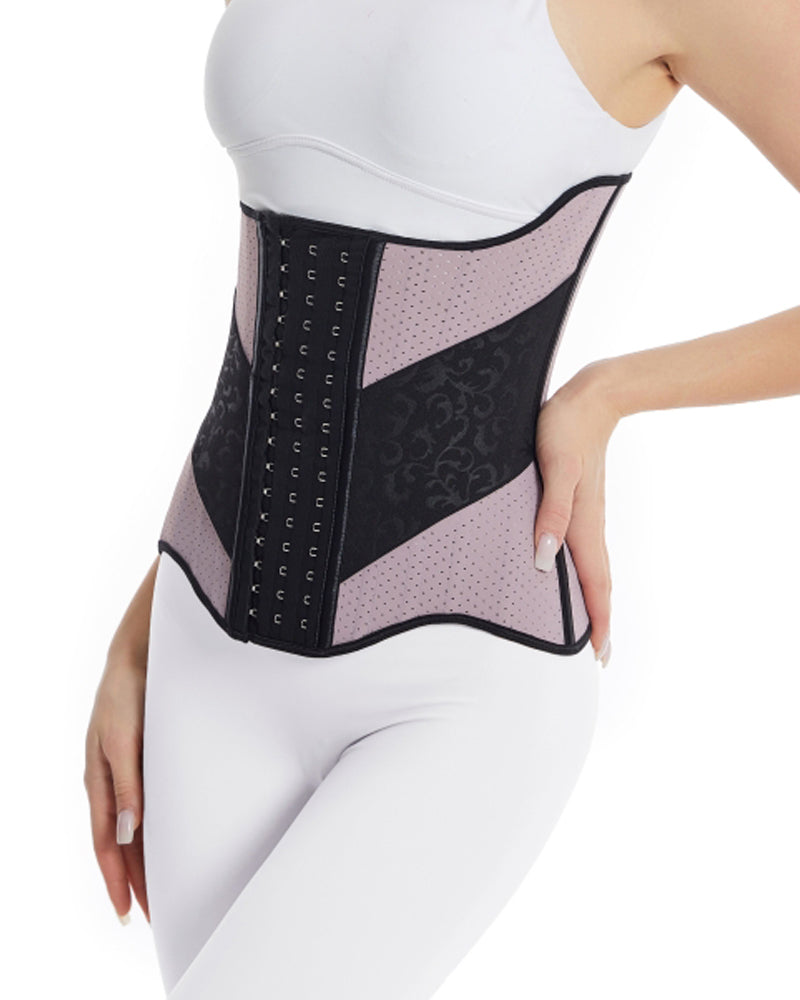 25 Steel Boned Hourglass Latex Corset Sport Postpartum Waist Trainer