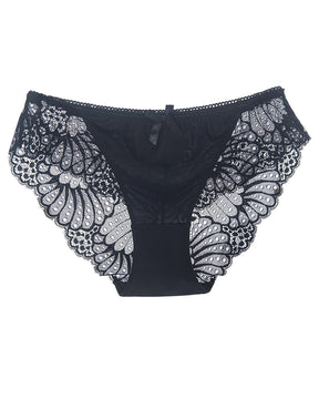 Low Waist Ice Silk Soft Panties Sexy See Through Lace Elasticity Briefs