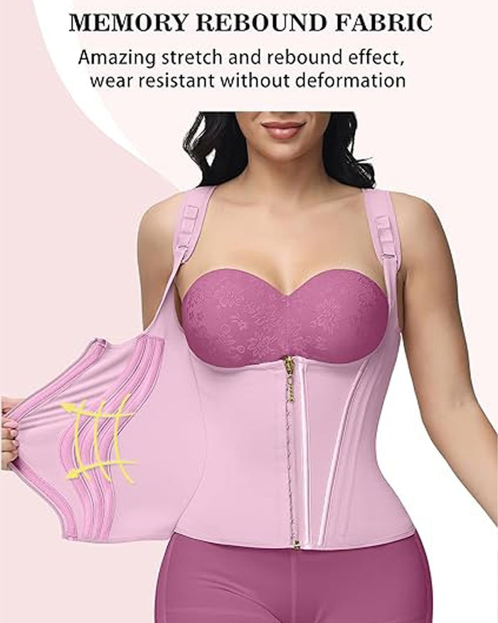 Entrenador de cintura para mujer Body Shaper Corset Chaleco Tank Top con huesos de acero