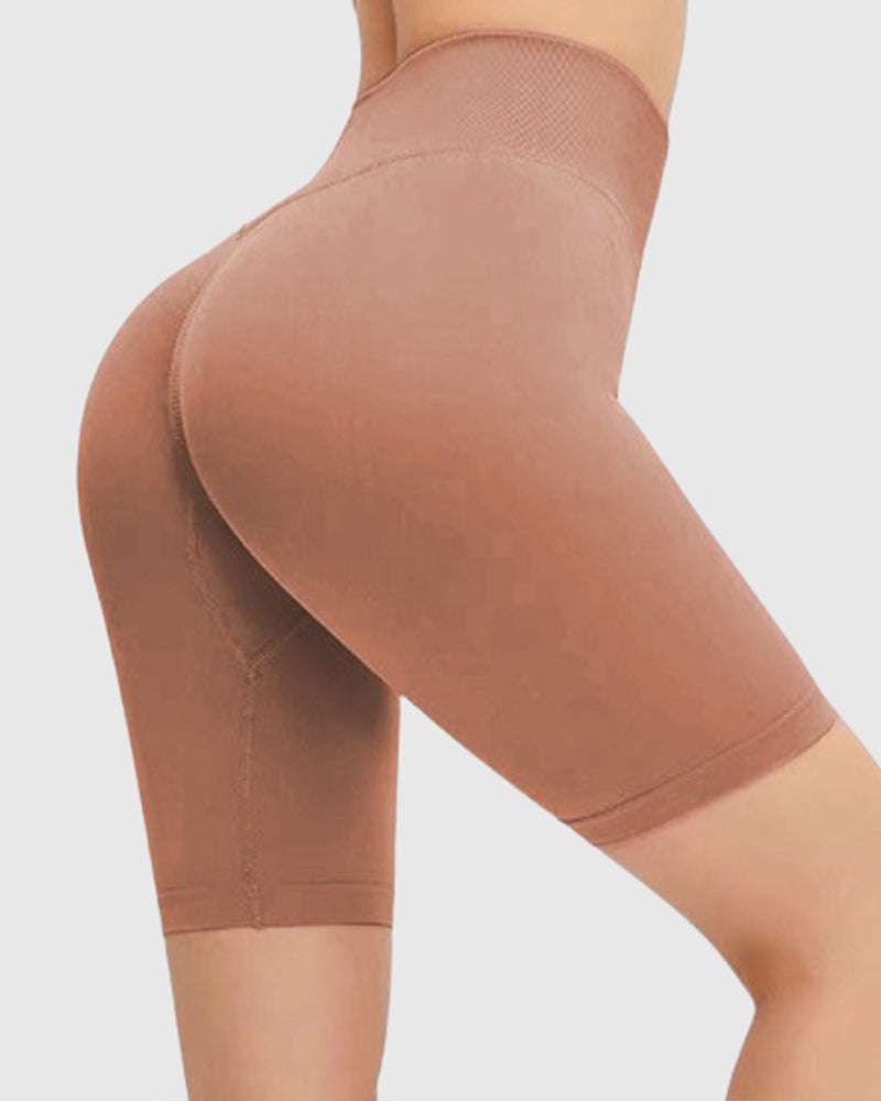 Yoga Shorts High Waist Seamless Hip Lift Shorts