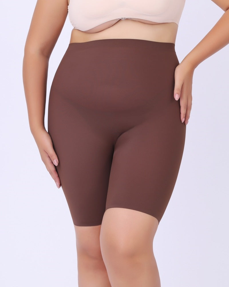 Shorts moldeadores sin costuras de talle medio con control de abdomen y levantamiento de cadera