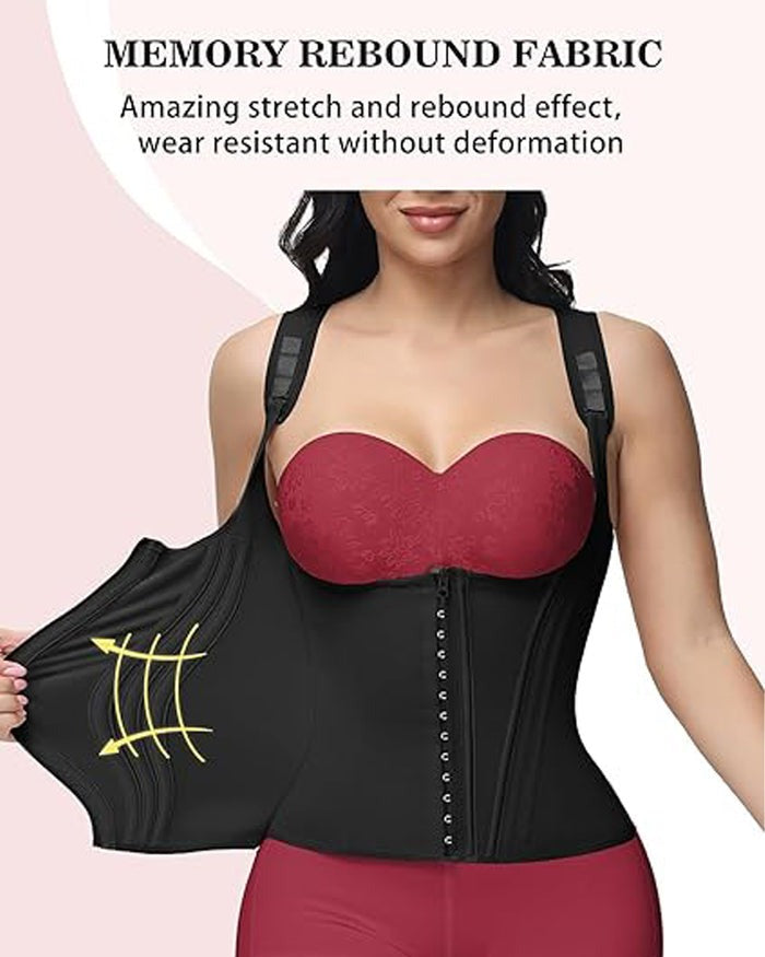 Waist Trainer for Women Body Shaper Corset Vest Tank Top with Steel Bones