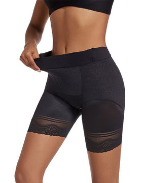 Hip Lifting Thin Mesh Shapewear Shorts Breathable Tummy Control Faja Shorts