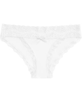 Sexy Lace Stitching Seamless Underwear High Cut Thin Bikini Briefs