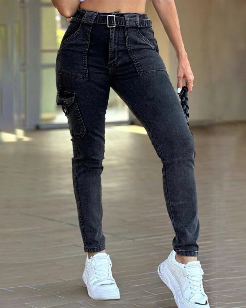 High Elastic Black Sexy Skinny Jeans for Women