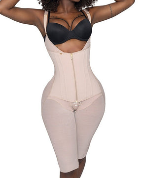 Fajas Colombianas Double Tummy Control Waist Trainer Open Bust Shapewear (Pre-Sale)