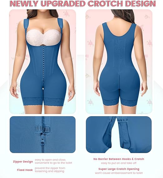 Fajas Colombianas Full Body Tummy Control Butt Lifting Post Surgery Compression Shapewear