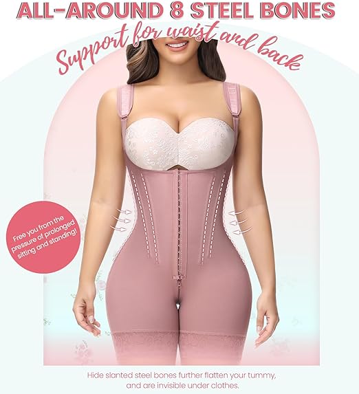 Fajas Colombianas Full Body Tummy Control Butt Lifting Post Surgery Compression Shapewear