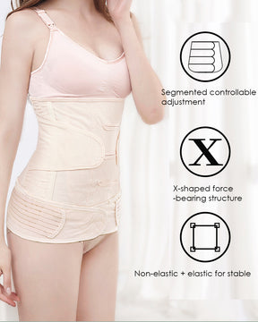 2 in 1 Postpartum Belly Wrap Belt Recovery C Section Elastic Pelvic Support Corset