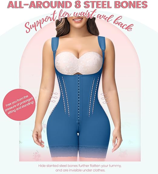 Fajas Colombianas Full Body Tummy Control Butt Lifting Post Surgery Compression Shapewear