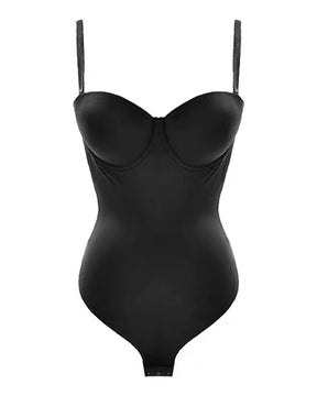 Women's Sexy Backless One Piece Bodysuit With Build In Push Up Bra