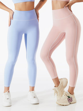 Women's casual high waist yoga pants hip lift fitness pants belly tight sports leggings