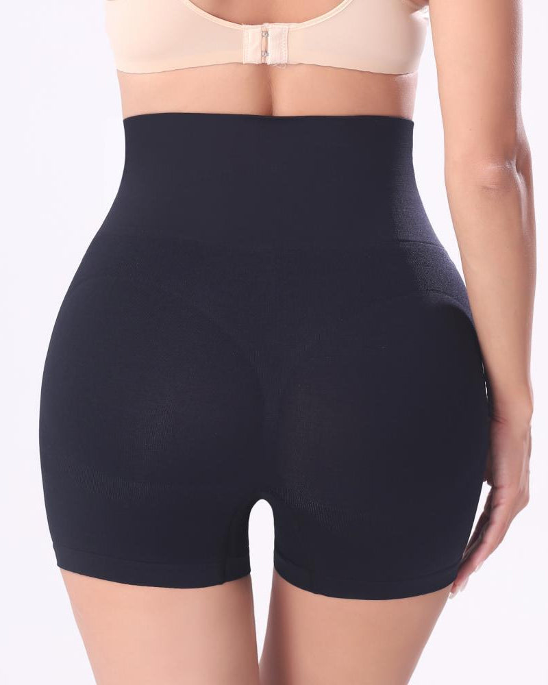 Women's Mid Waist Seamless Shaping Boyshorts Belly Tightening Comfortable Shorts